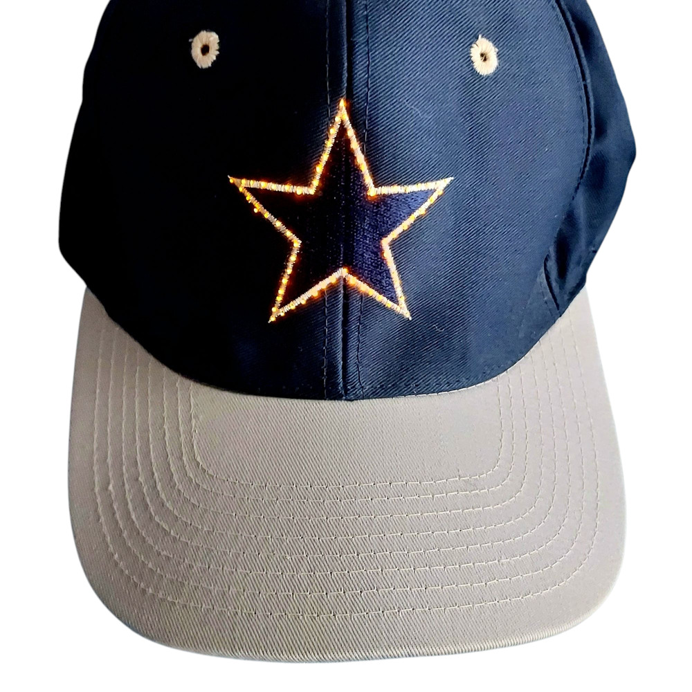 LOGO 7 NFL Dallas Cowboys X Lightwear Fiber Optic Light Up Snapback Baseball Hat